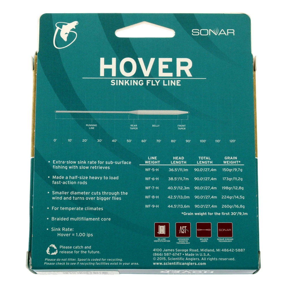 Scientific Anglers Sonar Hover Fly Line WF5S Optic Pale Green 2 Scientific Anglers Sonar Hover Fly Line WF5S Optic Pale Green - Image 2