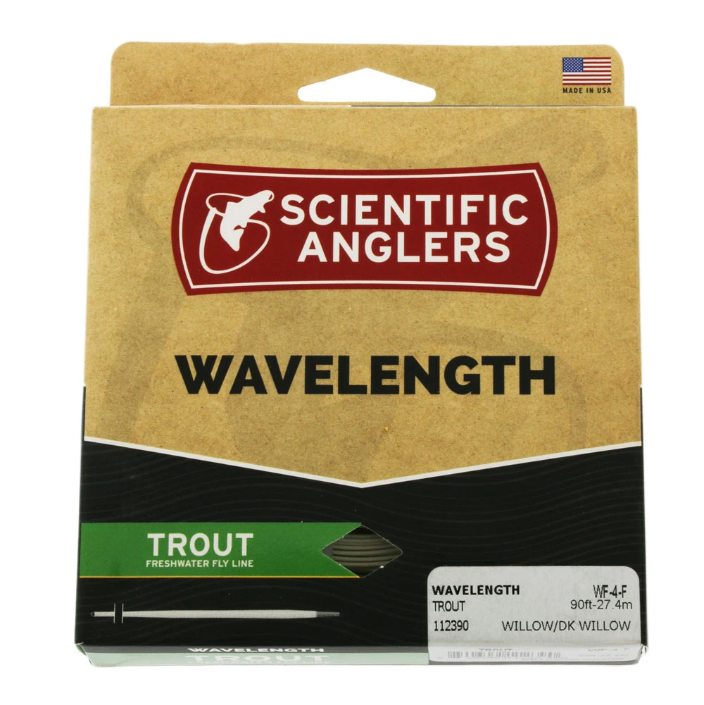 Scientific Anglers Wavelength Textured Trout Fly Line WF4F Willow 1 Scientific Anglers Wavelength Textured Trout Fly Line WF4F Willow
