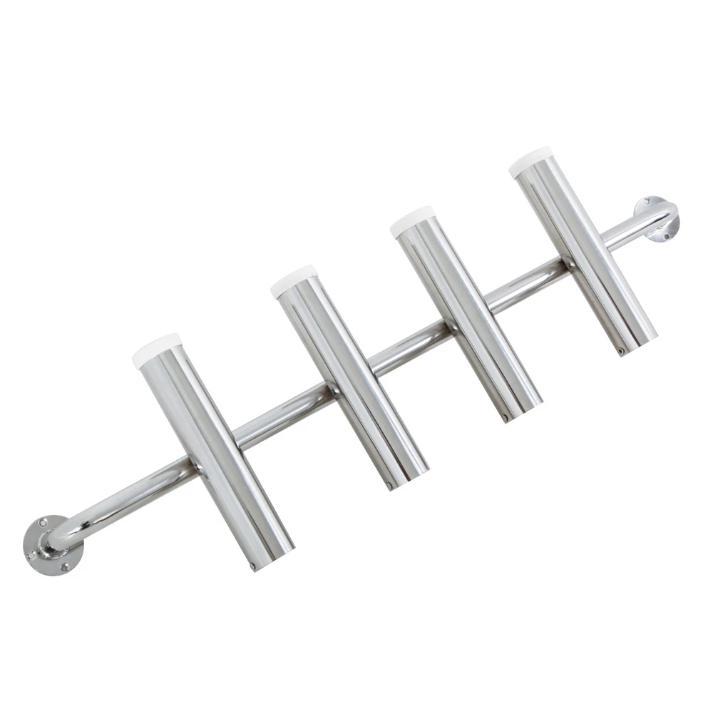 White Label Stainless Steel Rod Holder - Holds 4 Rods 1 White Label Stainless Steel Rod Holder - Holds 4 Rods