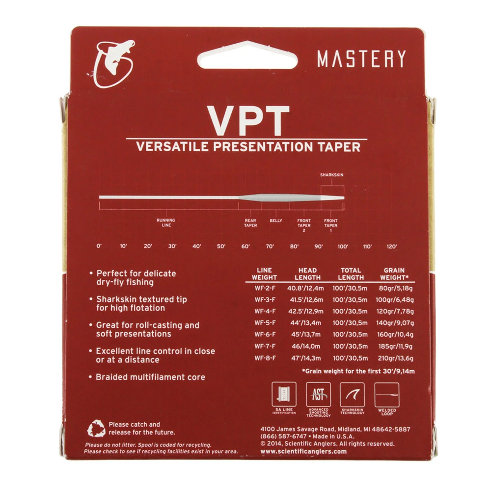 Scientific Anglers Mastery Versatile Presentation Taper Flyline WF4F 2 Scientific Anglers Mastery Versatile Presentation Taper Flyline WF4F - Image 2