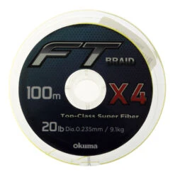 Okuma FT-Braid X4 Yellow 20lb 100m