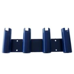 White Label Alloy 4 Rod Holder Rail Mount Blue