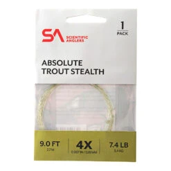 Scientific Anglers Absolute Trout Tapered Leader Stealth 9ft 7.4lb