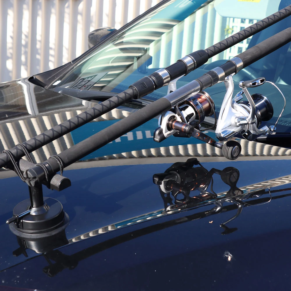 White Label Deluxe Car Top Suction Cup Rod Carrier 5 White Label Deluxe Car Top Suction Cup Rod Carrier - Image 5