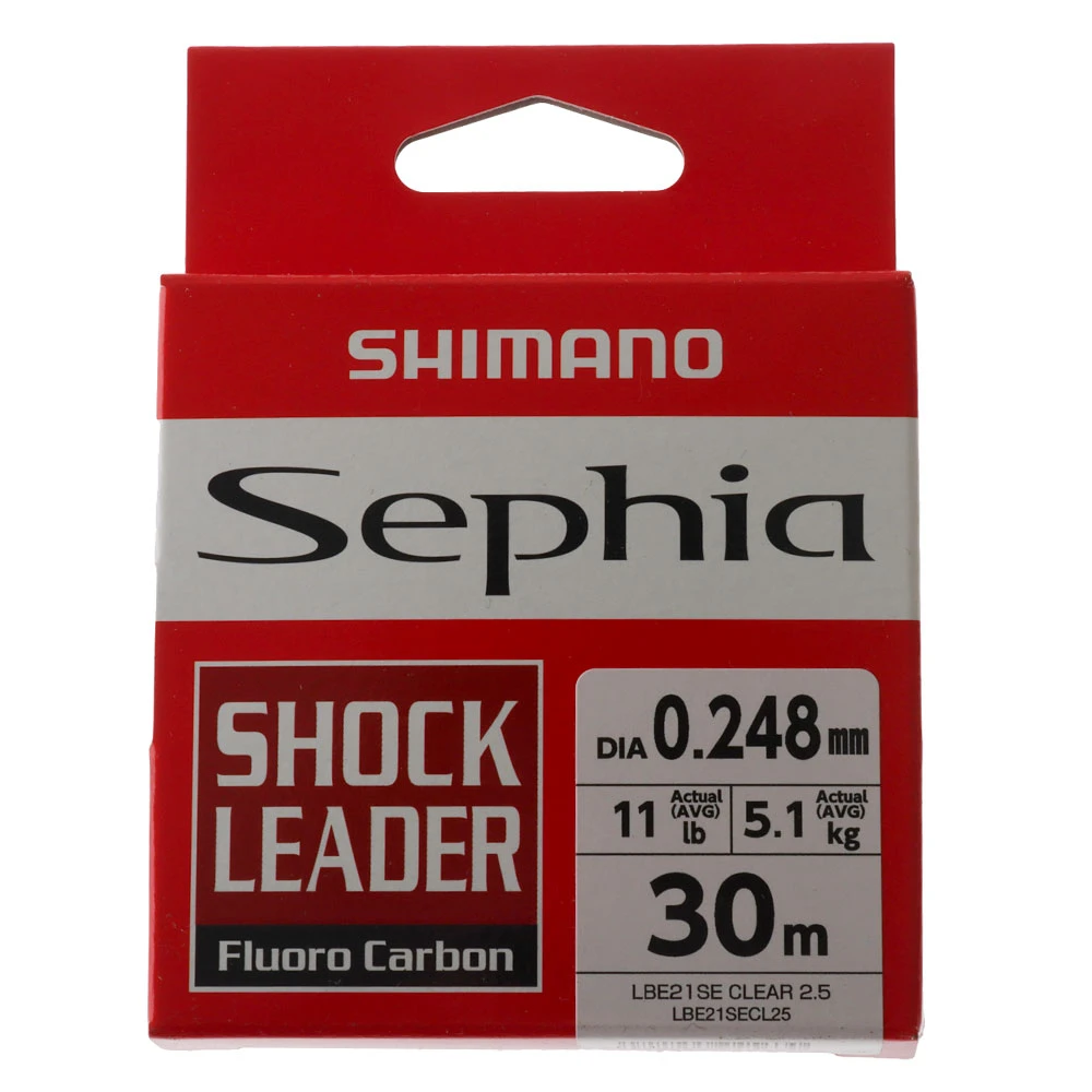 Shimano Sephia Fluorocarbon Leader 30m 11lb 1 Shimano Sephia Fluorocarbon Leader 30m 11lb