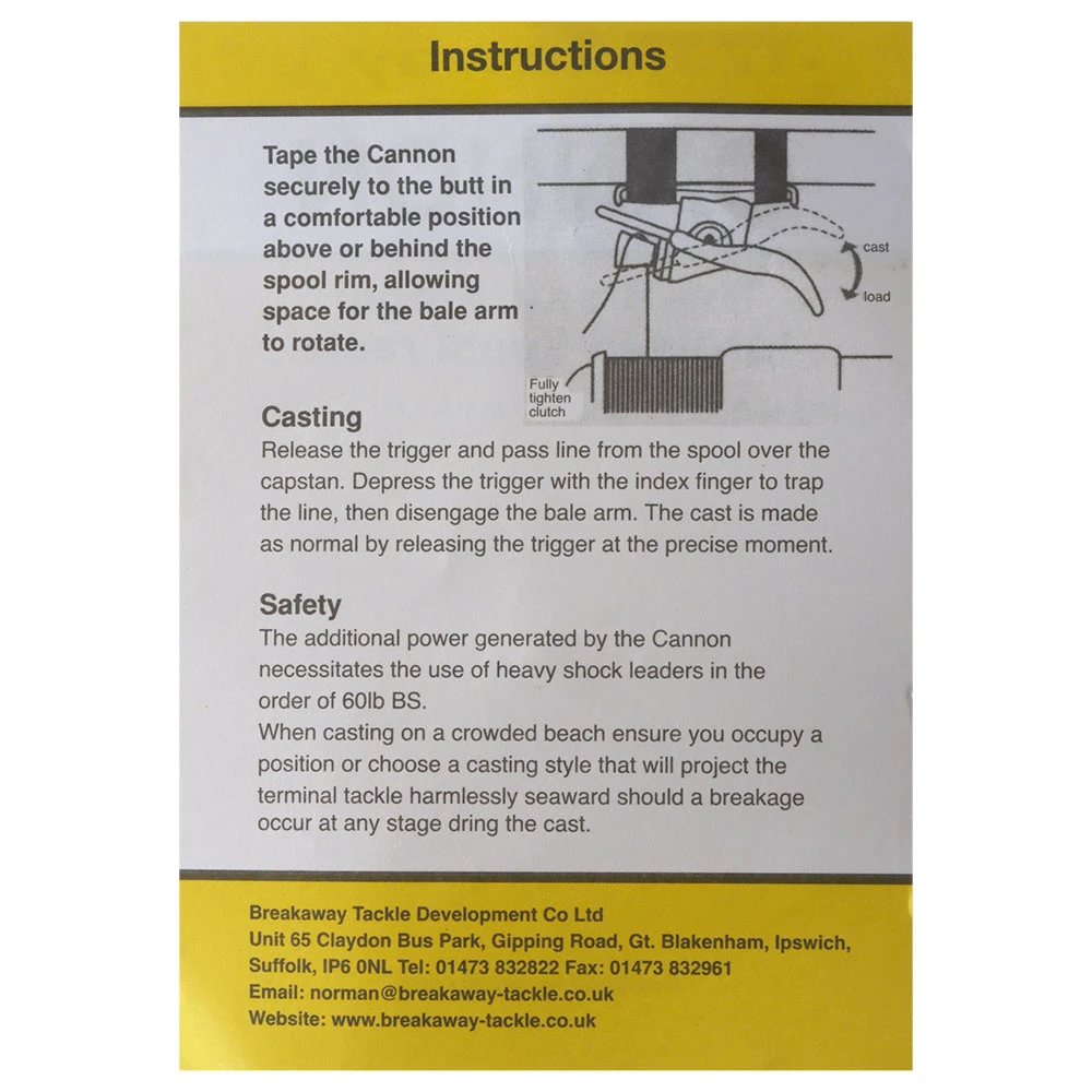 White Label Breakaway Casting Cannon 2 White Label Breakaway Casting Cannon - Image 2