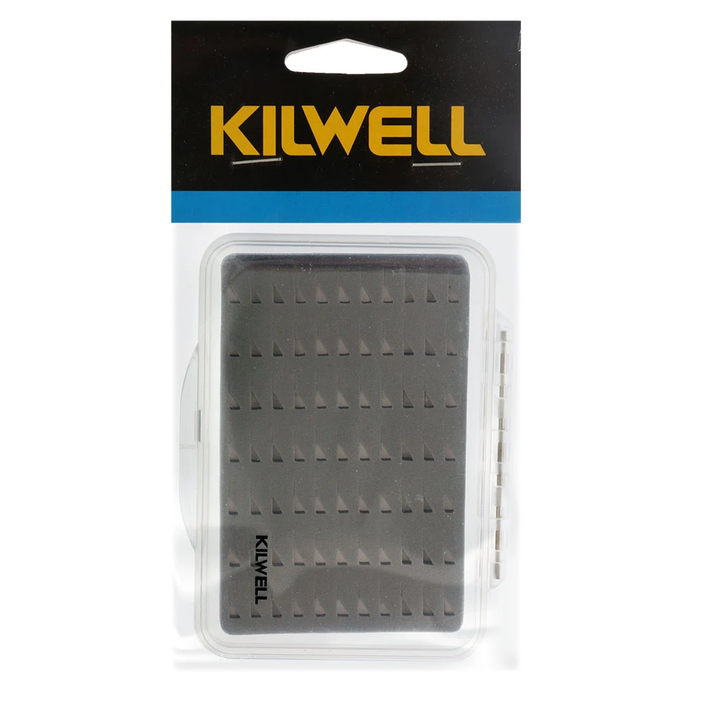 Kilwell ABS Plastic Fly Box With Foam Liner Small 1 Kilwell ABS Plastic Fly Box With Foam Liner Small