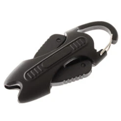 White Label Retractable Ceramic Braid Scissors Black