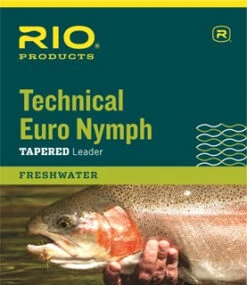 RIO Technical Euro Nymph Leader With Tippet Ring 14ft Black/White