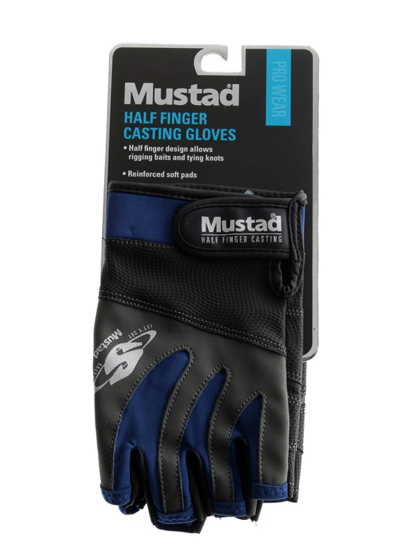 Mustad Half Finger Casting Gloves - Pair 6 Mustad Half Finger Casting Gloves - Pair - Image 6