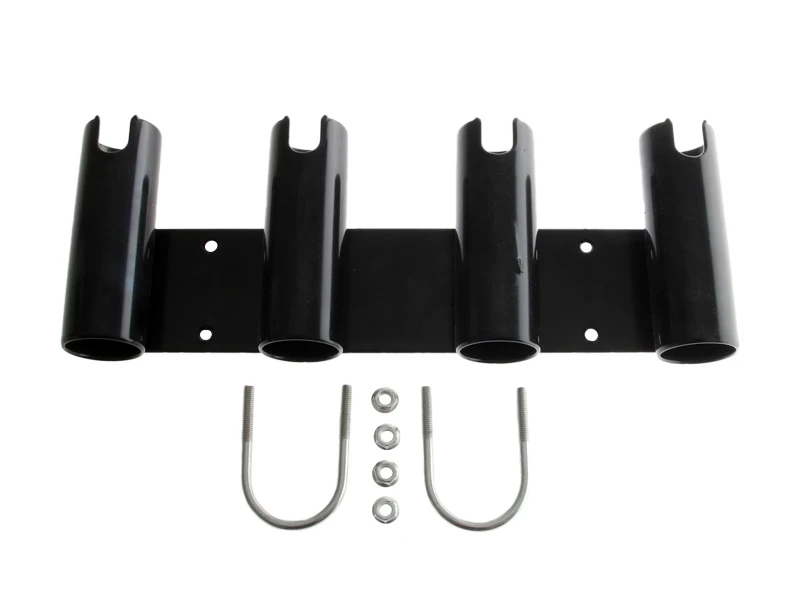 White Label Alloy 4 Rod Holder Rail Mount Black 1 White Label Alloy 4 Rod Holder Rail Mount Black