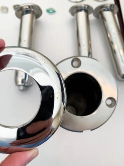 Rupp Bolt-Less Stainless Fixed Rod Holder 0 Degree Vertical -Recreational Fishing ruppflangess 2