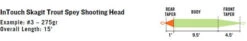 RIO InTouch Skagit Trout Spey Shooting Head